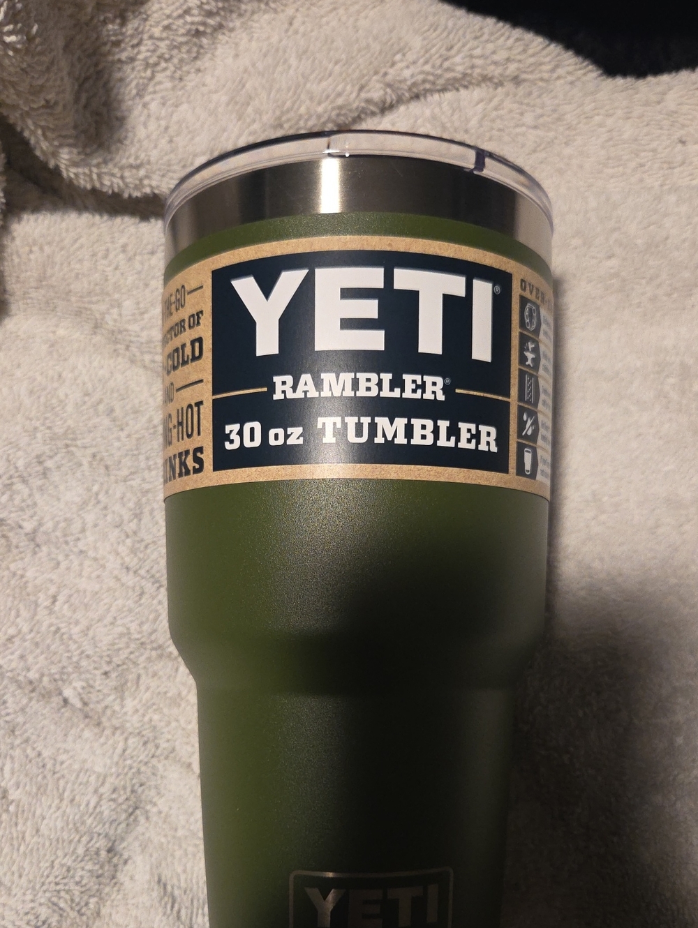 Yeti Rambler Tumbler Green 30 Oz